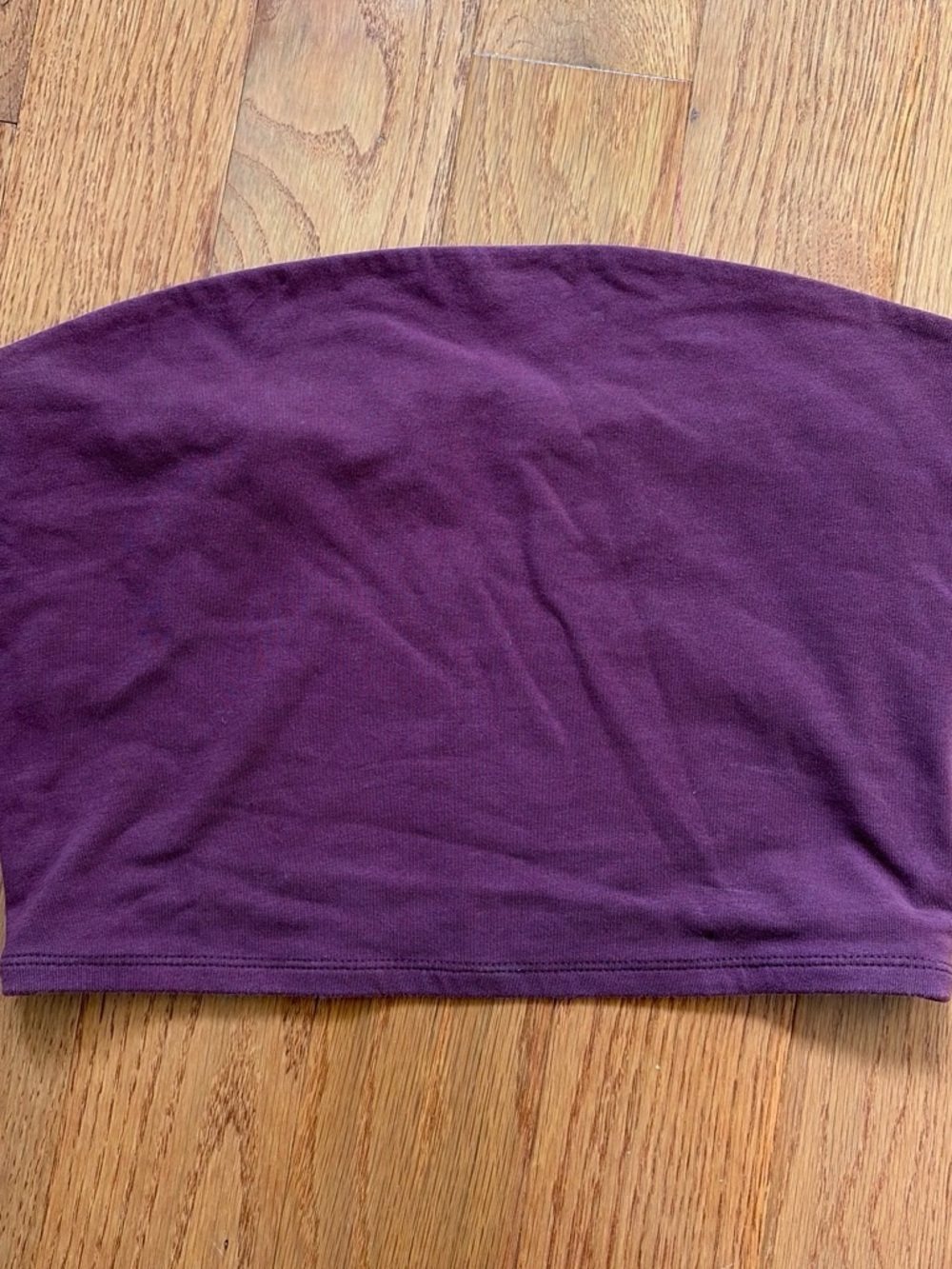 Garage Plum Strapless Tube Crop Top